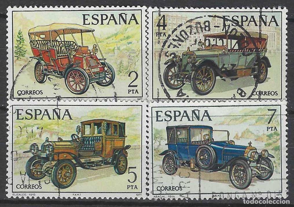 Sellos: ESPA&Ntilde;A 1977 - COCHES ESPA&Ntilde;OLES ANTIGUOS, S.COMPLETA - USADOS
