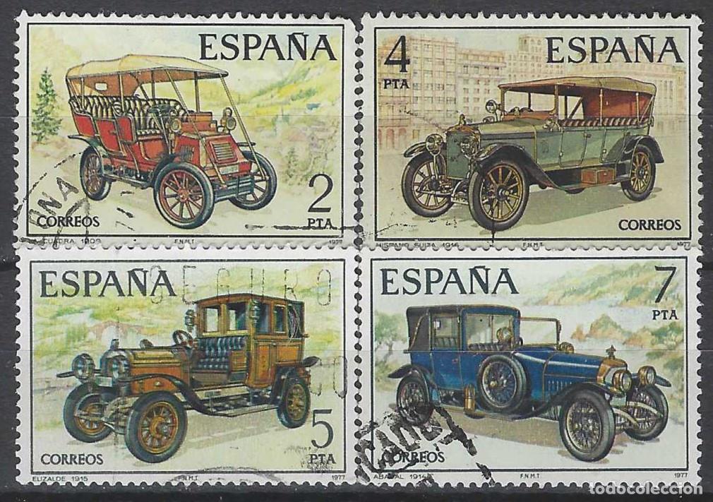 Sellos: ESPA&Ntilde;A 1977 - COCHES ESPA&Ntilde;OLES ANTIGUOS, S.COMPLETA - USADOS