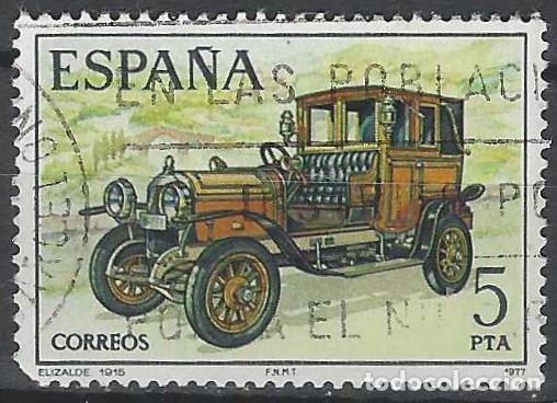 Sellos: ESPA&Ntilde;A 1977 - COCHES ESPA&Ntilde;OLES ANTIGUOS, ELIZALDE, 1915 - USADO