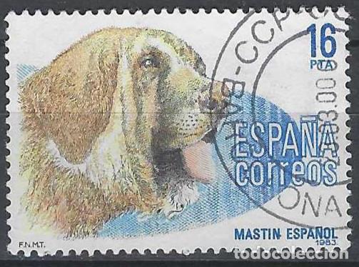 Sellos: ESPA&Ntilde;A 1983 - FAUNA, PERROS DE RAZA ESPA&Ntilde;OLA, MAST&Iacute;N ESPA&Ntilde;OL - USADO