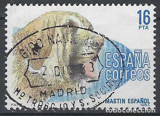 Sellos: ESPA&Ntilde;A 1983 - FAUNA, PERROS DE RAZA ESPA&Ntilde;OLA, MAST&Iacute;N ESPA&Ntilde;OL - USADO