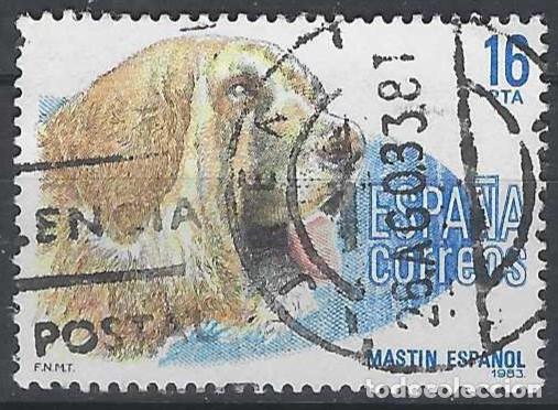Sellos: ESPA&Ntilde;A 1983 - FAUNA, PERROS DE RAZA ESPA&Ntilde;OLA, MAST&Iacute;N ESPA&Ntilde;OL - USADO