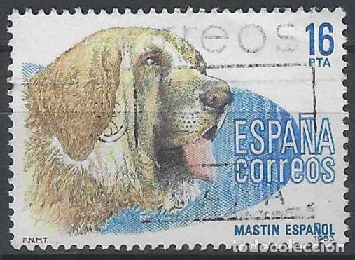 Sellos: ESPA&Ntilde;A 1983 - FAUNA, PERROS DE RAZA ESPA&Ntilde;OLA, MAST&Iacute;N ESPA&Ntilde;OL - USADO