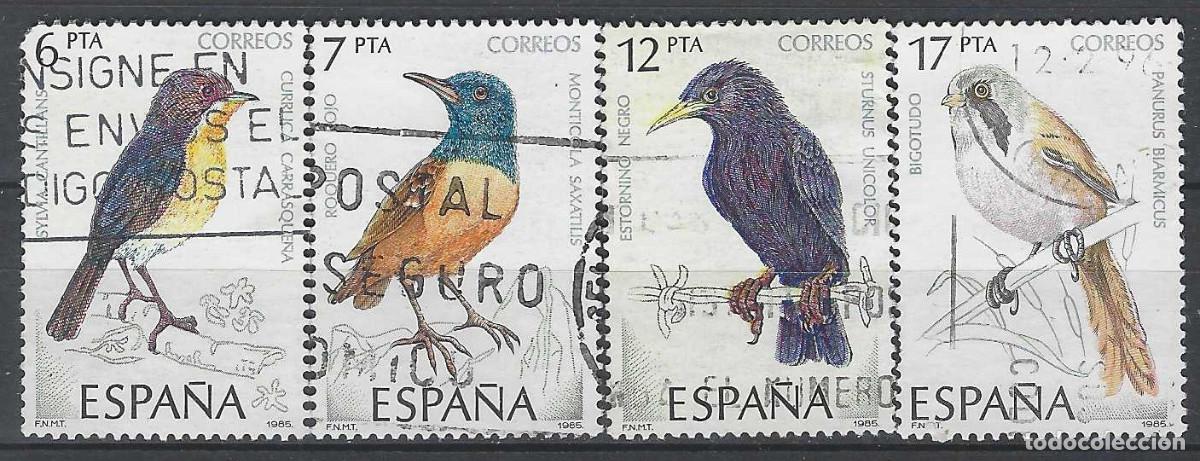 Sellos: ESPA&Ntilde;A 1985 - FAUNA, AVES, P&Aacute;JAROS, S.COMPLETA - USADOS