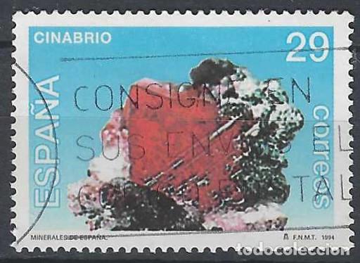 Sellos: ESPA&Ntilde;A 1994 - MINERALES, CINABRIO - USADO