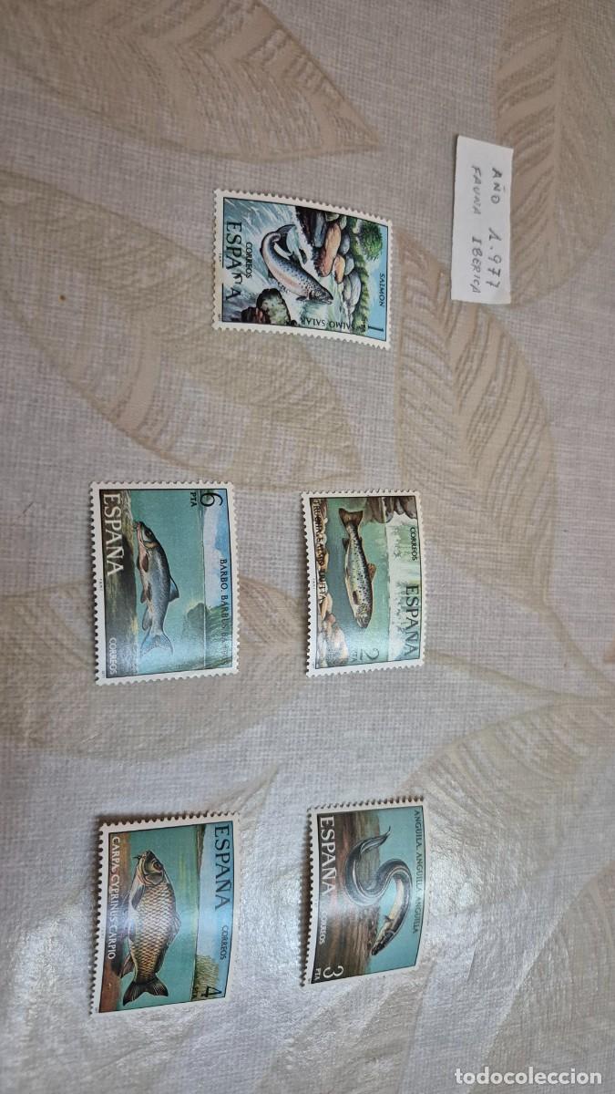Sellos: LOTE SELLOS ESPA&Ntilde;A A&Ntilde;O 1977 FAUNA HISPANICA