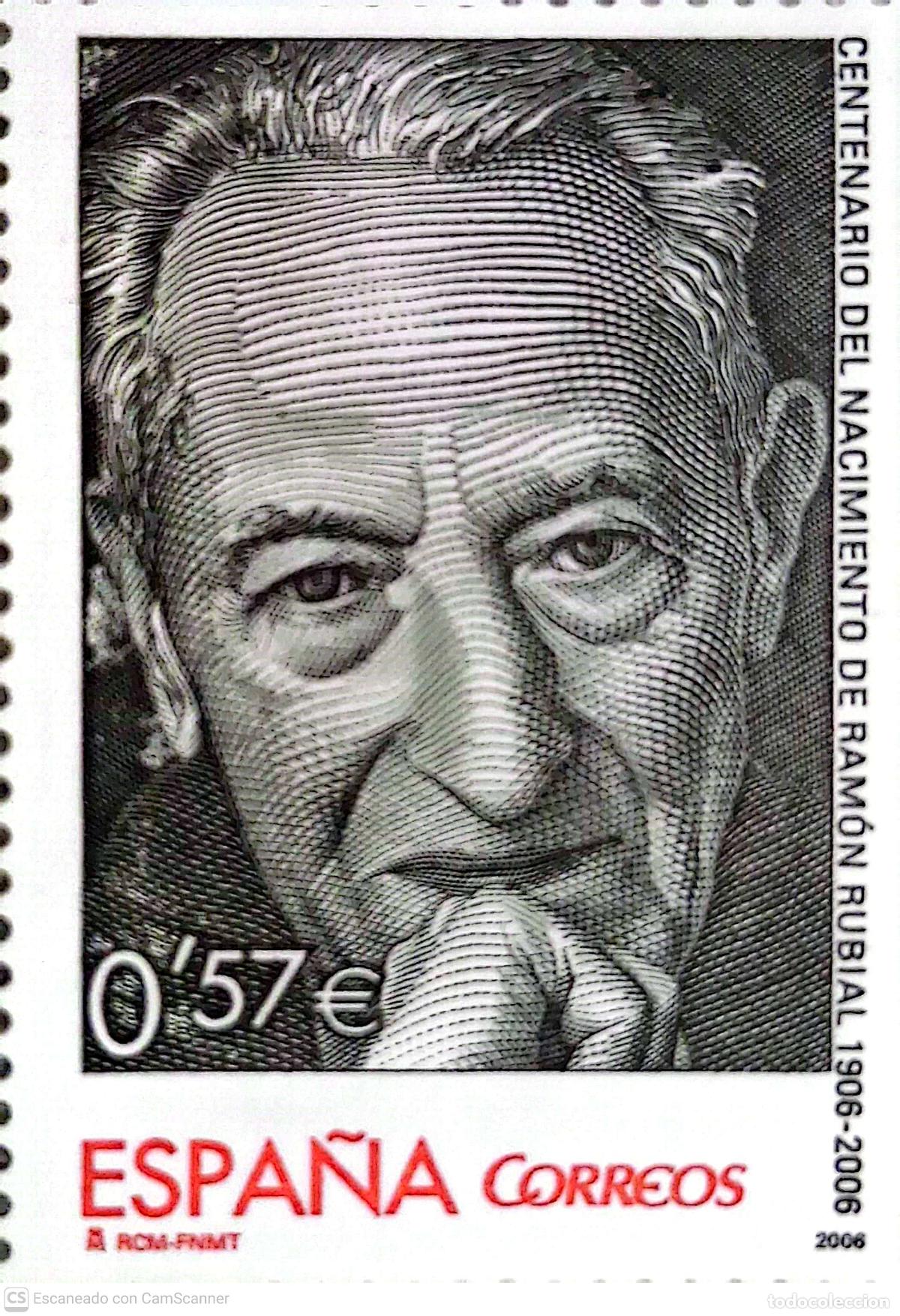 Sellos: Espa&ntilde;a. 4277 Ram&oacute;n Rubial. 2006 Oferta bajo facial.