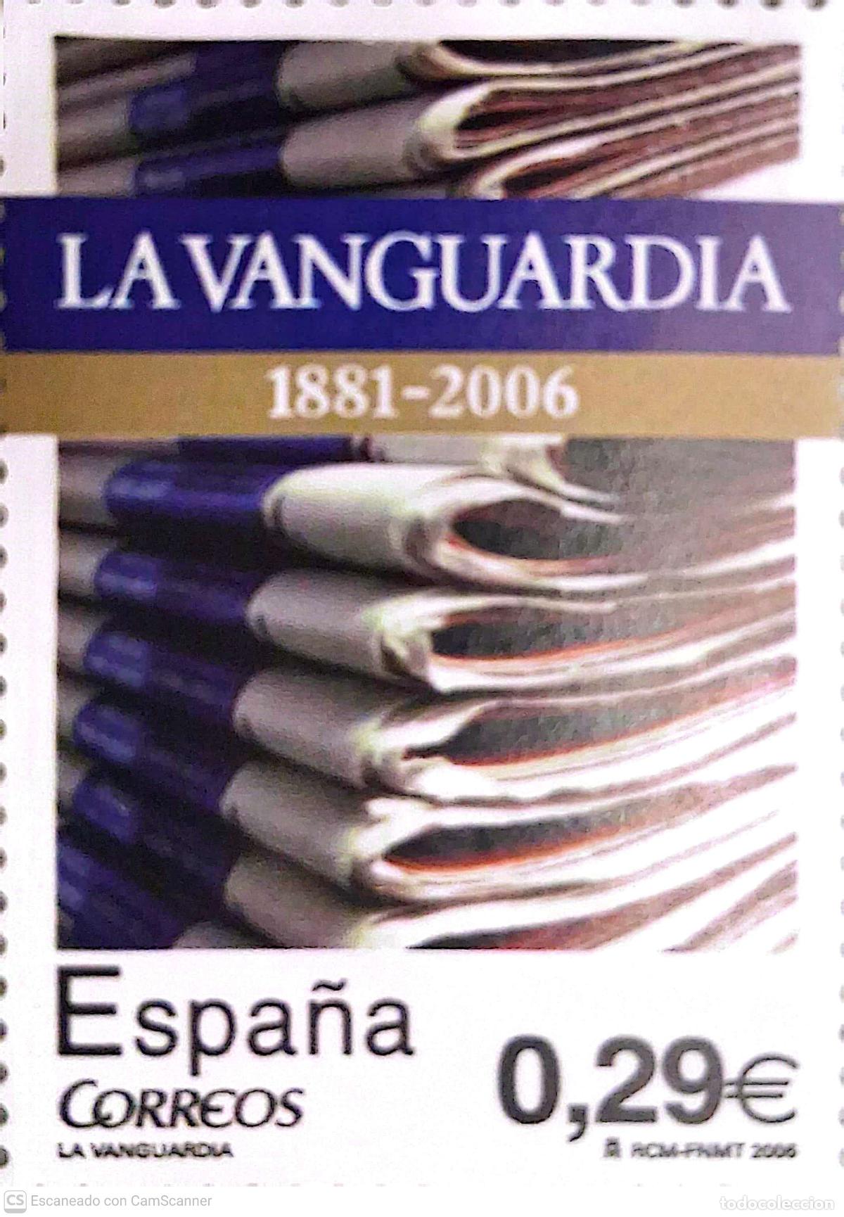 Sellos: Espa&ntilde;a. 4283 Diario: La Vanguardia. 2006. Oferta bajo facial.
