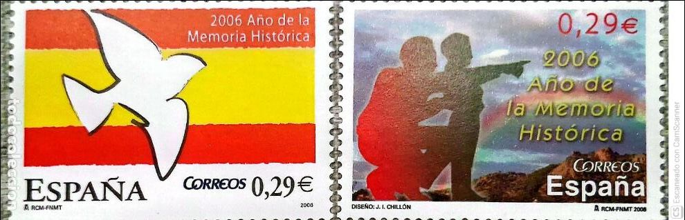 Sellos: Espa&ntilde;a. 4286/87 A&ntilde;o Memoria Hist&oacute;rica: Motivos alusivos. 2006