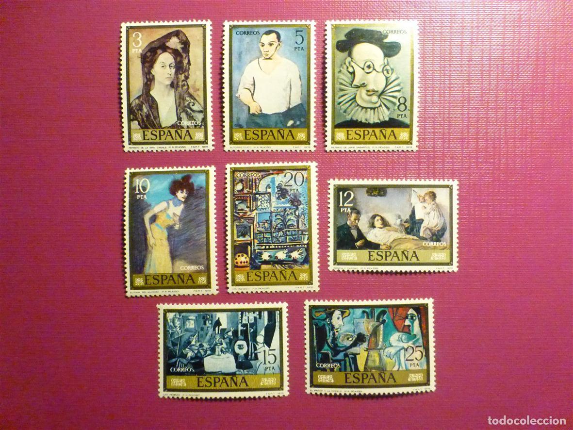 Sellos: Sello Estado Espa&ntilde;ol - Edifil 2481 al 2488 - Serie Completa 8 valores - Pablo Ruiz Picaso - A&ntilde;o 1978