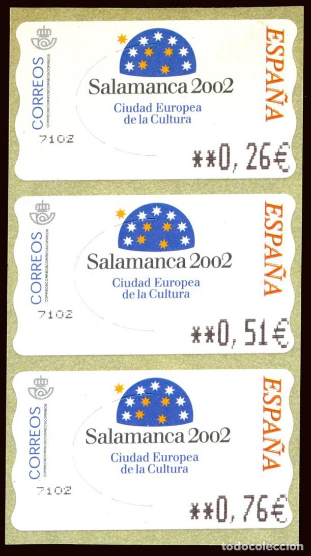 Sellos: Espa&ntilde;a - ATMs - Edi ** C. 2 - 74 - 2002 - Salamanca - 3 valores