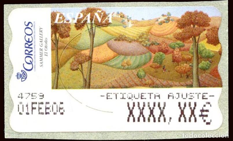 Sellos: Espa&ntilde;a - ATMs - Edi ** C. 2 - 81 - 2003 - El Oto&ntilde;o - Etiqueta de ajuste