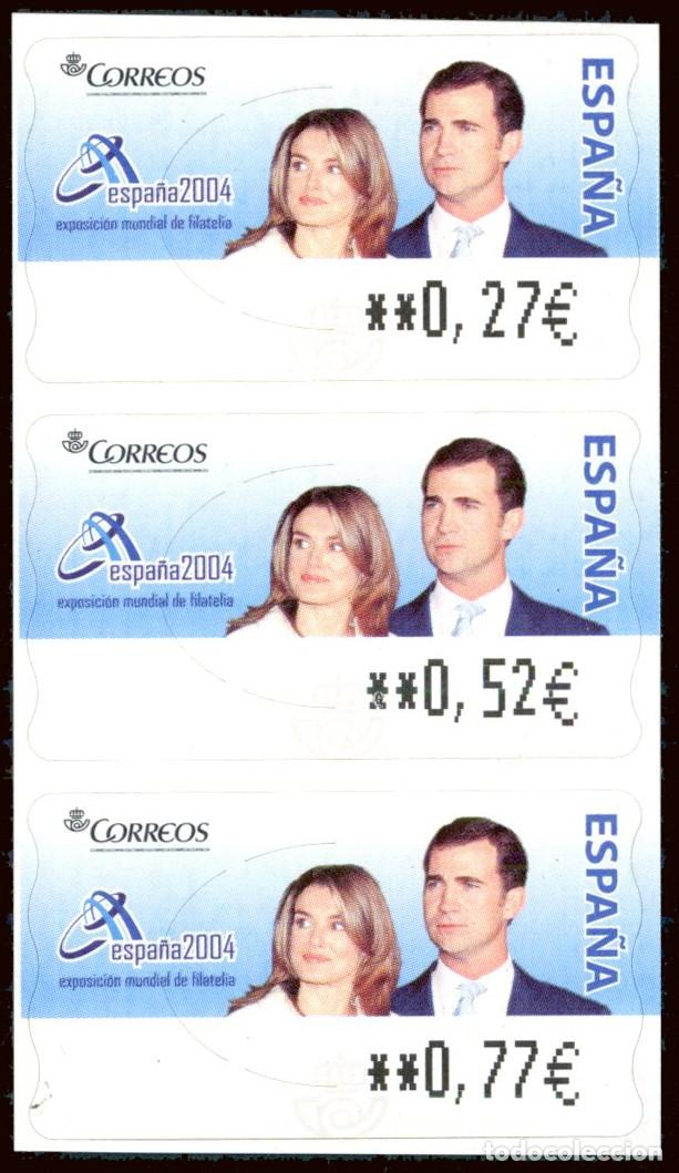 Sellos: Espa&ntilde;a - ATMs - Edi ** C. 2 - 99 - 2004 - Boda Real - 3 valores