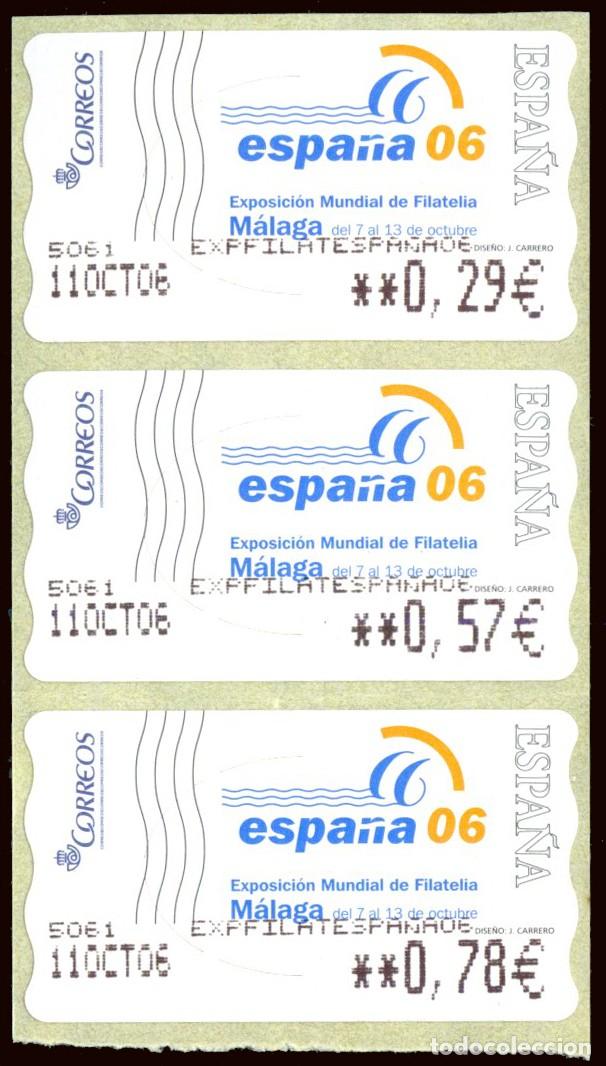 Sellos: Espa&ntilde;a - ATMs - Edi ** C. 2 - 121 - 2006 - Espa&ntilde;a'06 - 3 valores