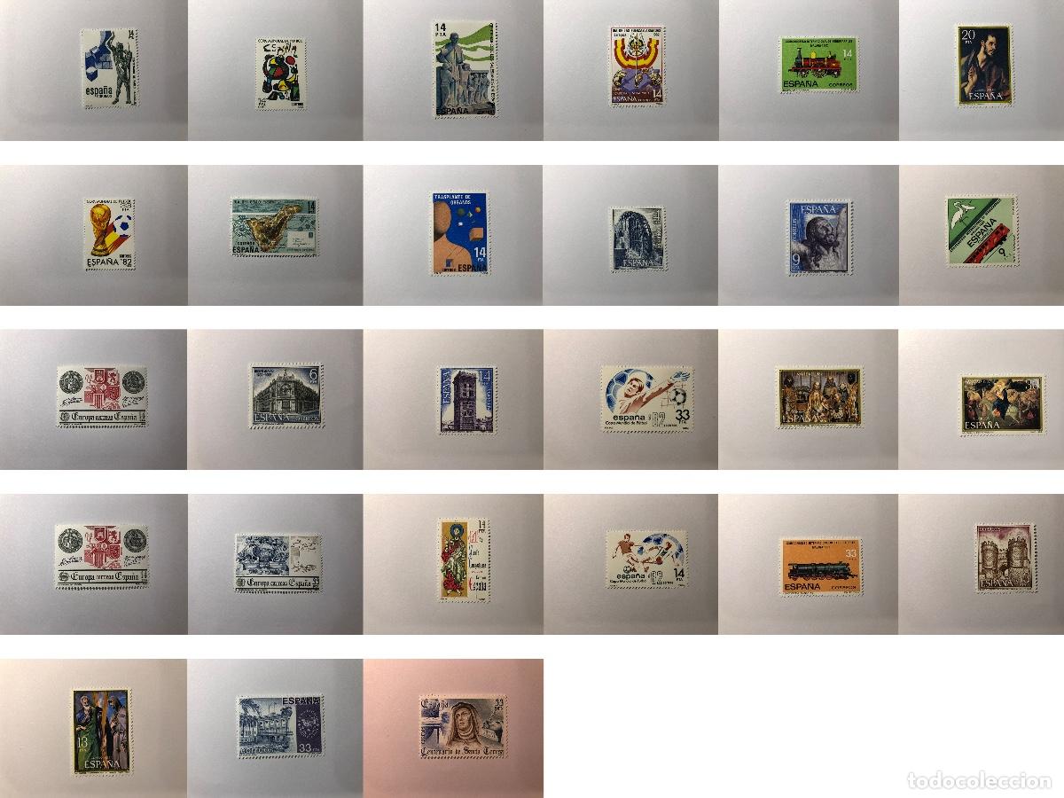 Timbres: 27 sellos postales Servicio Filat&eacute;lico de Correos y Tel&eacute;grafos de Espa&ntilde;a a&ntilde;o 1982
