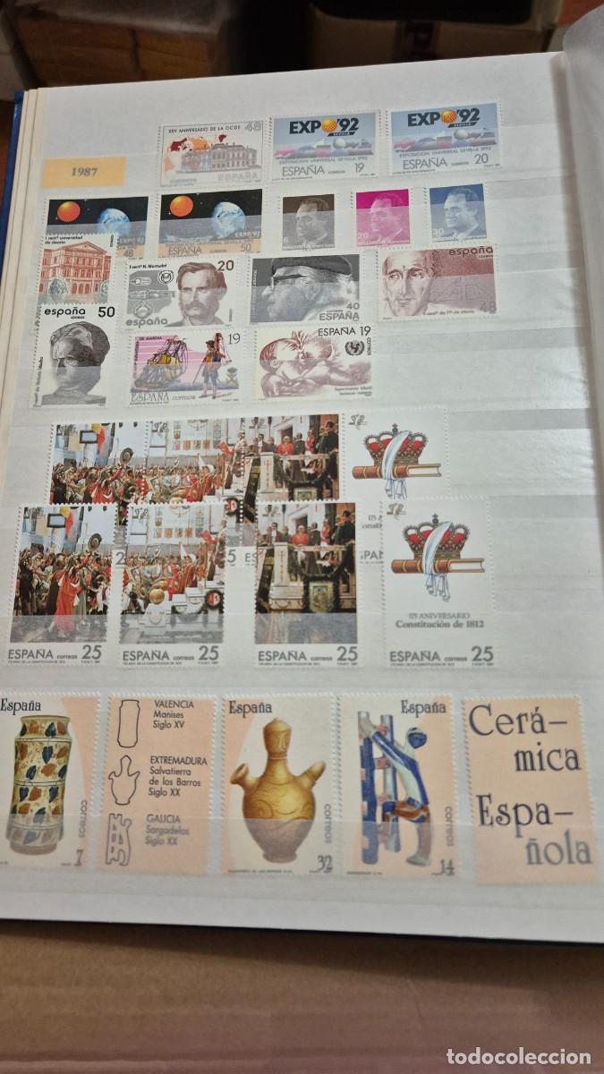 Sellos: LOTE SELLOS ESPA&Ntilde;A A&Ntilde;OS COMPLETOS DESDE 1987 A 1998