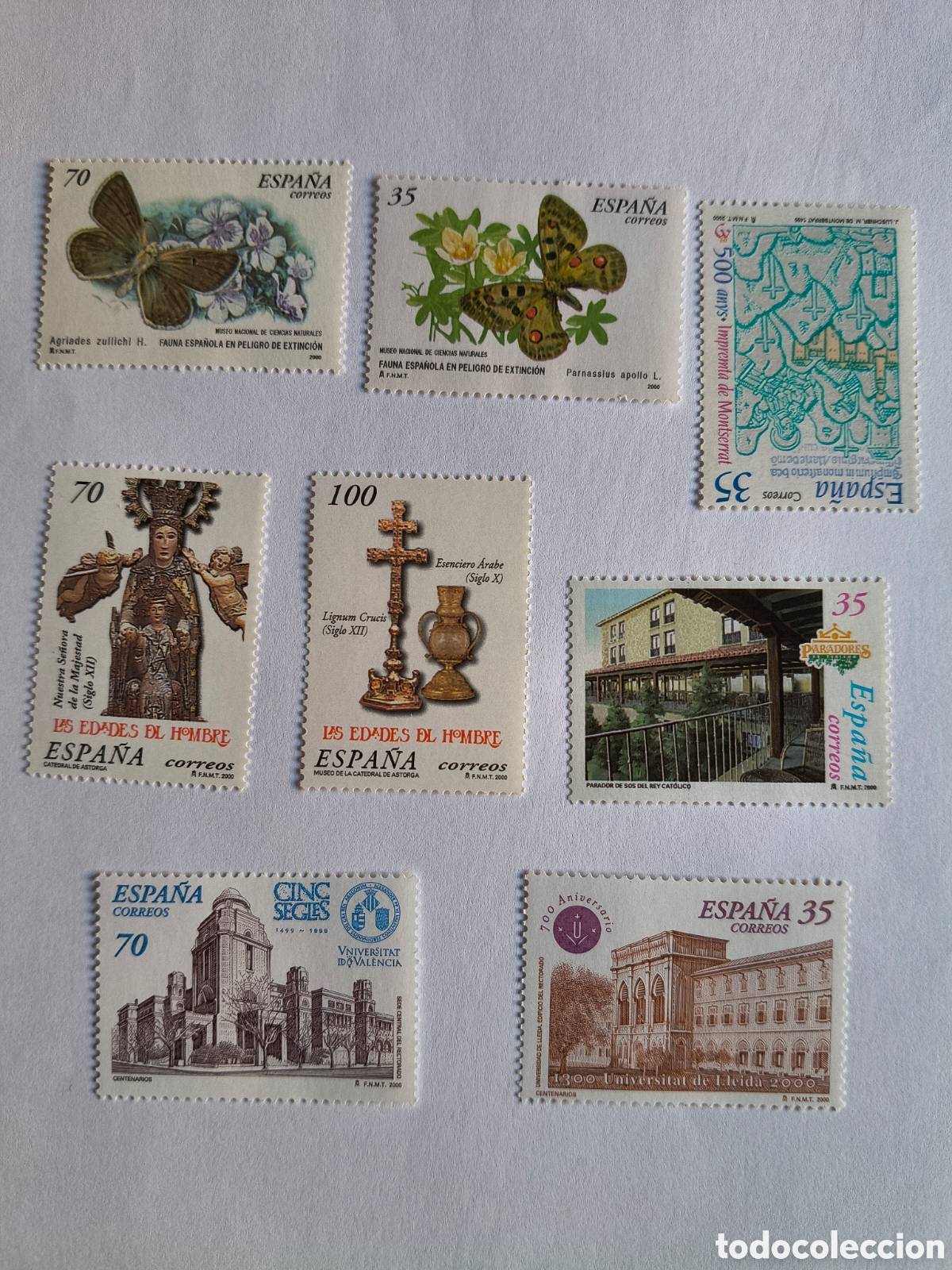 Sellos: Sellos Espa&ntilde;a a&ntilde;os 2000 - 10 unidades de cada emisi&oacute;n