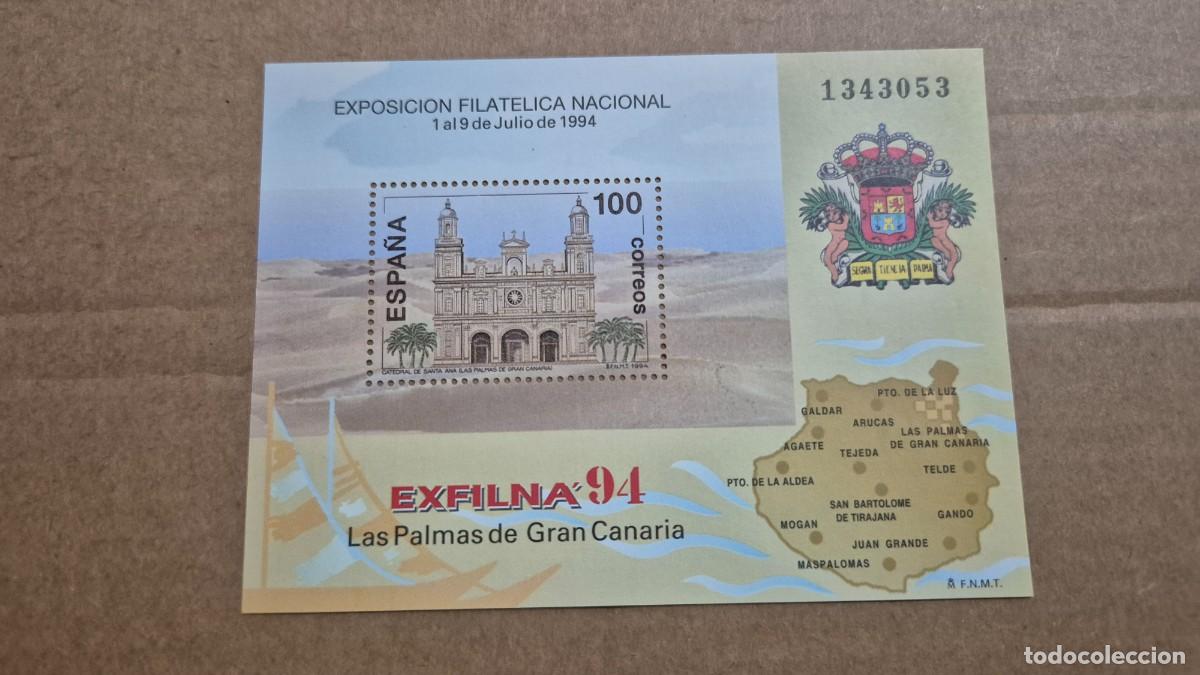 Sellos: LOTE SELLOS ESPA&Ntilde;A A&Ntilde;O 1994 HOJA BLOQUE EXFILNA 94