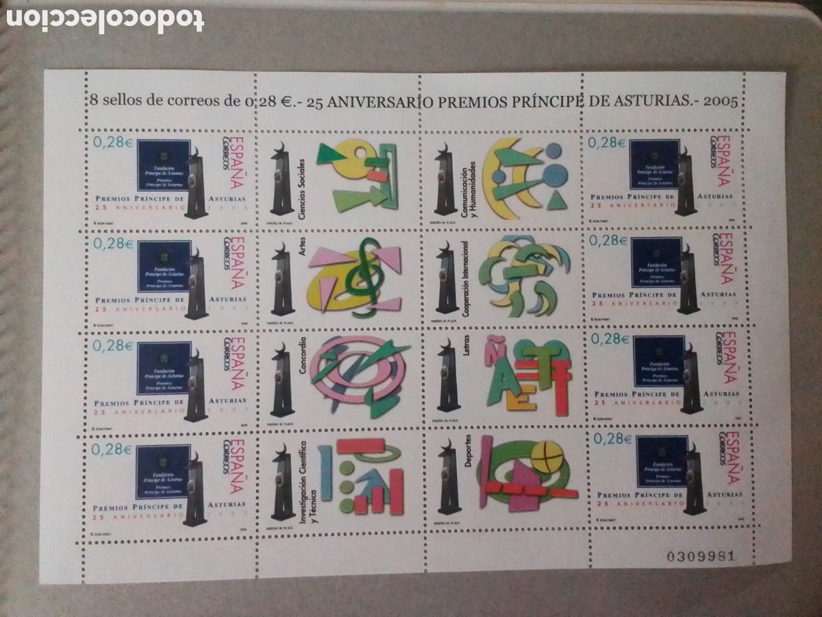 Sellos: HB &rdquo;Pr&iacute;ncipe de Asturias&rdquo; a&ntilde;o 2005