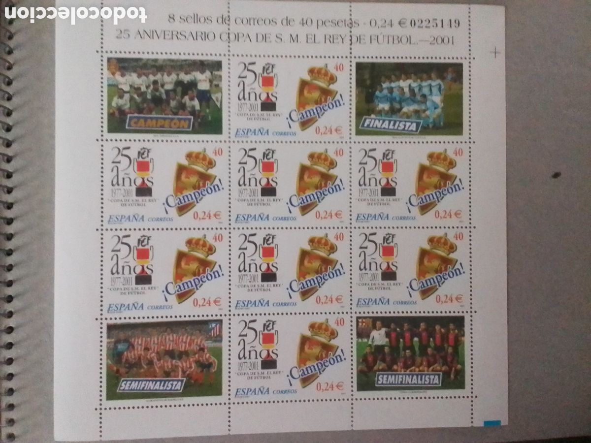 Sellos: 25 Aniversario &rdquo;COPA del REY&rdquo;