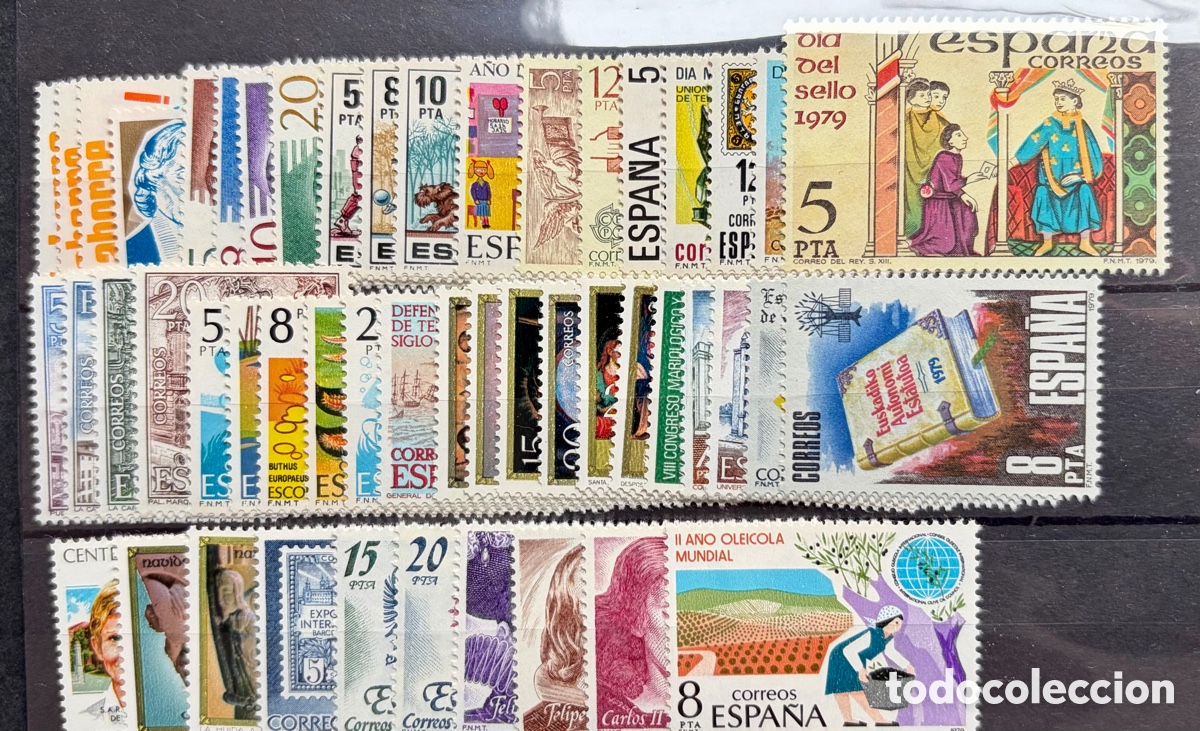 Sellos: Sellos Espa&ntilde;a a&ntilde;o completo 1979