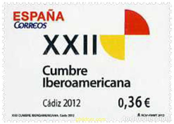 Sellos: 287643 MNH ESPA&Ntilde;A 2012 CUMBRE IBEROAMERICANA