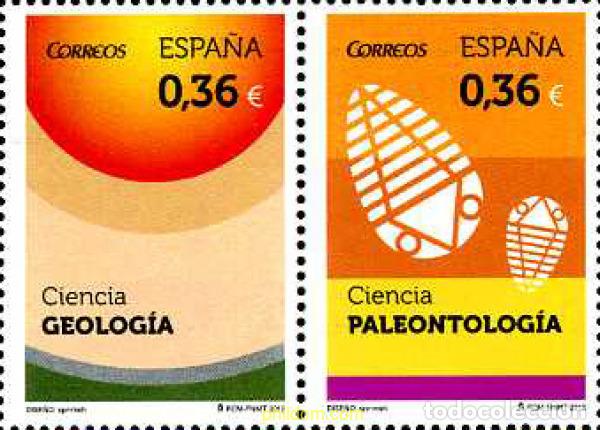 Sellos: 280655 MNH ESPA&Ntilde;A 2012 GEOLOGIA - PALEONTOLOGIA