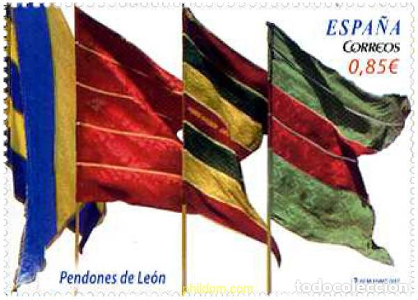 Sellos: 280647 MNH ESPA&Ntilde;A 2012 PENDONES DE LEON