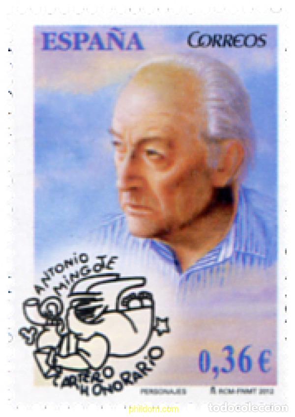 Sellos: 275999 MNH ESPA&Ntilde;A 2012 PERSONAJES. ANTONIO MINGOTE