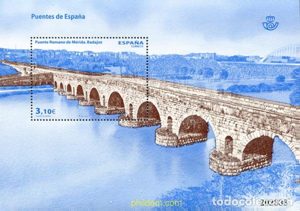 Sellos: 306964 MNH ESPA&Ntilde;A 2013 PUENTES DE ESPA&Ntilde;A. PUENTE ROMANO DE MERIDA.