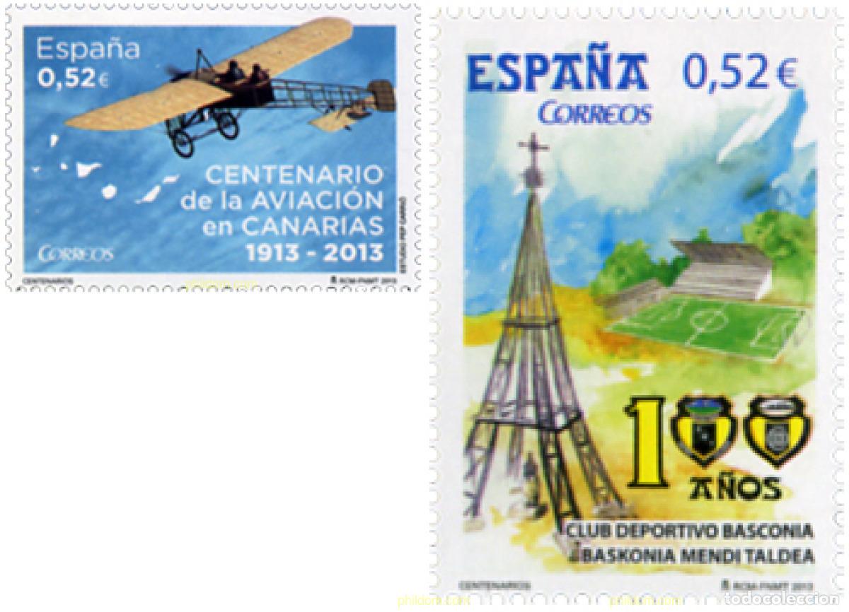 Sellos: 300695 MNH ESPA&Ntilde;A 2013 CENTENARIOS
