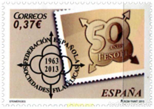 Sellos: 300595 MNH ESPA&Ntilde;A 2013 50 ANIVERSARIO DE FESOFI