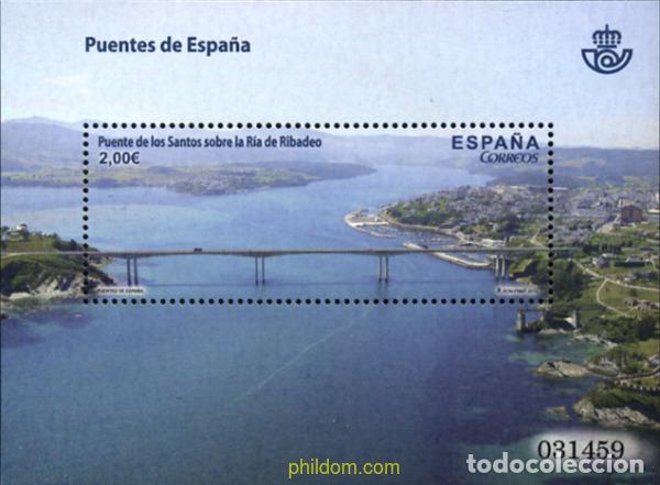 Sellos: 300691 MNH ESPA&Ntilde;A 2013 PUENTE DE LOS SANTOS SOBRE LA R&Iacute;A DE RIBADEO.