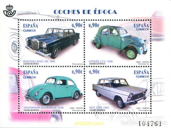 Sellos: 297544 MNH ESPA&Ntilde;A 2013 COCHES DE &Eacute;POCA