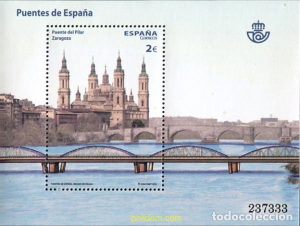 Sellos: 306952 MNH ESPA&Ntilde;A 2013 PUENTES DE ESPA&Ntilde;A. PUENTE DEL PILAR, ZARAGOZA.