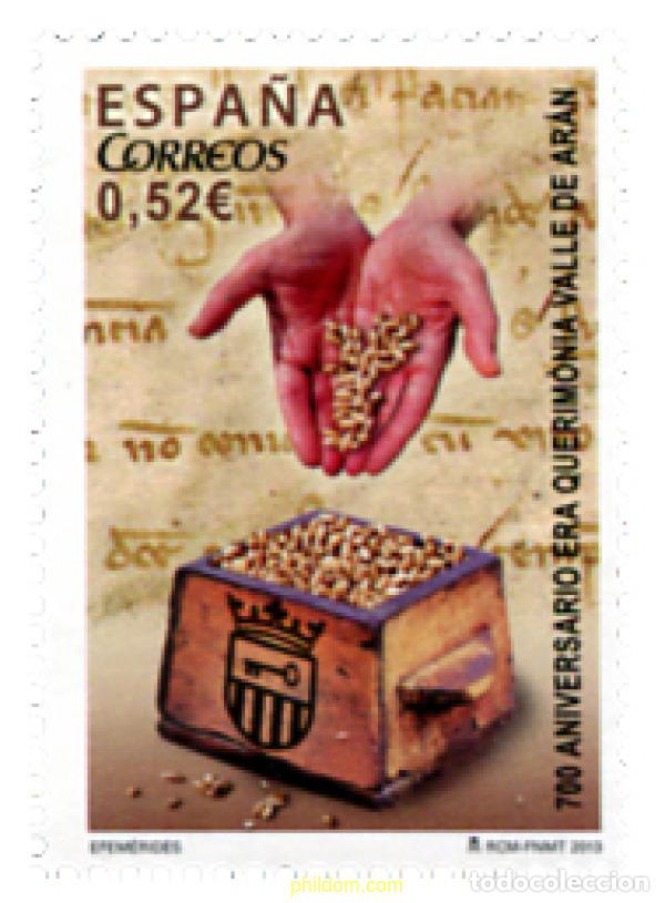 Sellos: 306973 MNH ESPA&Ntilde;A 2013 700 ANIVERSARIO ERA QUERIMONIA VALLE DE ARAN