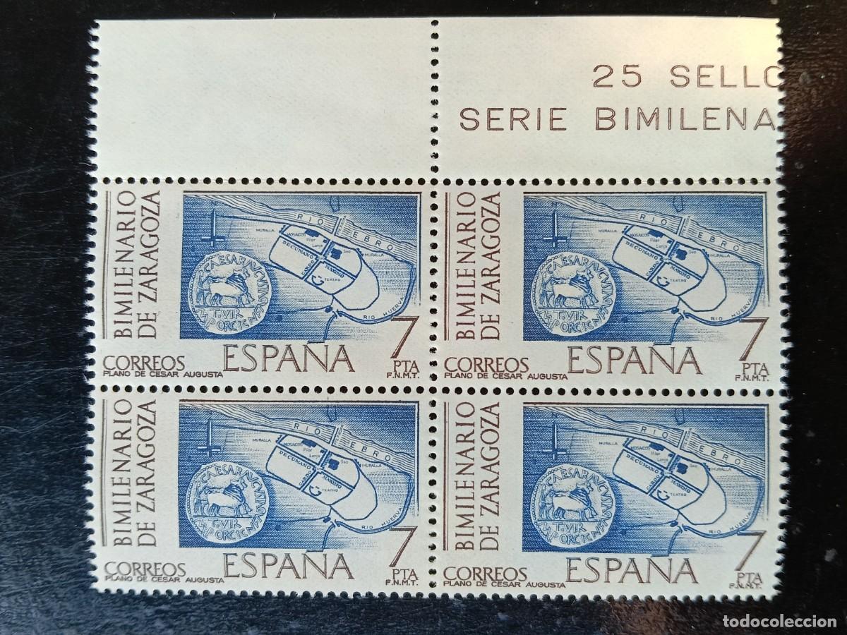 Briefmarken: Espa&ntilde;a 1976 - Edifil 2318 - bimilenario de zaragoza - Nuevos. Bloque de 4