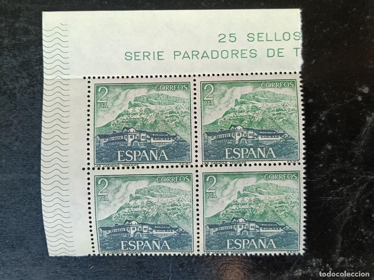 Sellos: Espa&ntilde;a 1976 - Edifil 2335 - Paradores Nacionales. Las Ca&ntilde;adas (Tenerife). Nuevos. Bloque de 4