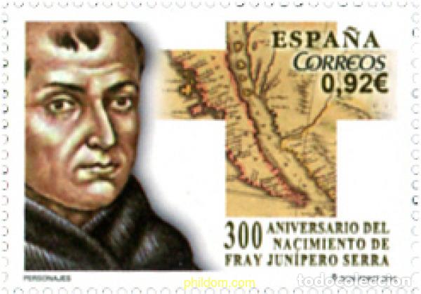 Sellos: 312036 MNH ESPA&Ntilde;A 2014 300 ANIVERSARIO DEL NACIMIENTO DE FRAY JUNIPERO SERRA