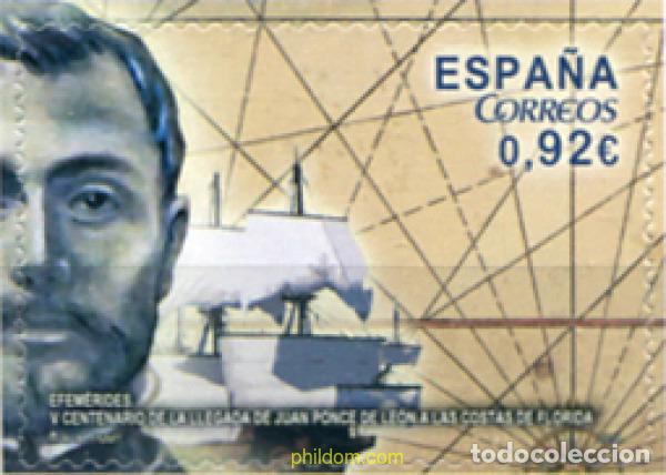 Sellos: 312037 MNH ESPA&Ntilde;A 2014 V CENTENARIO DE LA LLEGADA DE PONCE DE LEON A LAS COSTAS DE FLORIDA