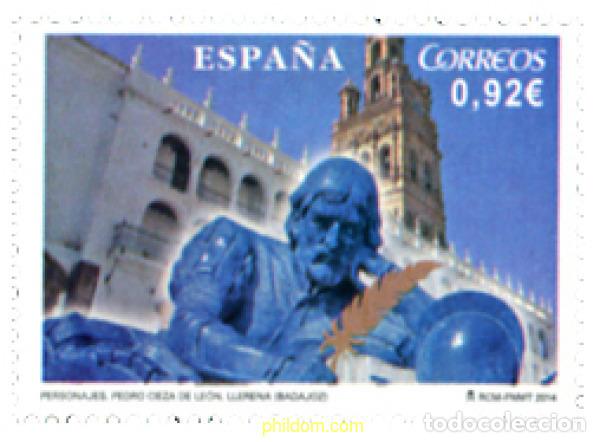 Sellos: 312043 MNH ESPA&Ntilde;A 2014 PERSONAJES. PEDRO CIEZA DE LE&Oacute;N LLERENA