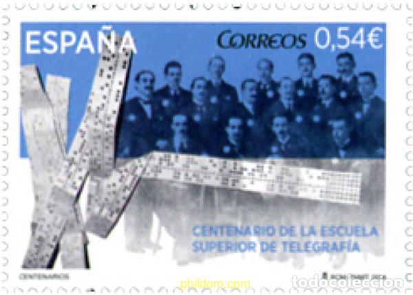 Sellos: 313689 MNH ESPA&Ntilde;A 2014 CENTENARIO DE LA ESCUELA SUPERIOR DE TELEGRAFIA