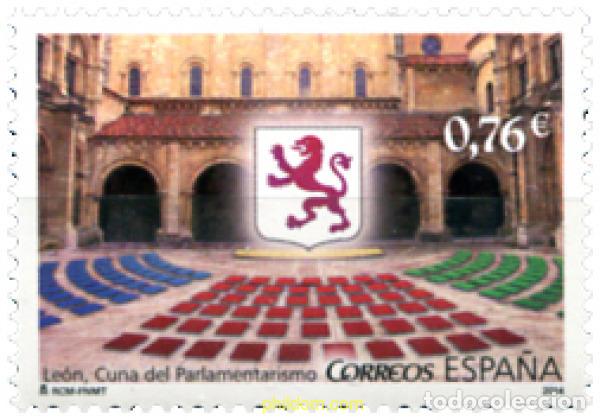 Sellos: 322524 MNH ESPA&Ntilde;A 2014 LEON - CUNA DEL PARLAMENTARISMO