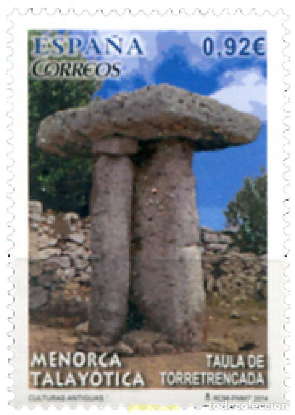 Sellos: 322519 MNH ESPA&Ntilde;A 2014 TAULA TORRETRENCADA -MENORCA TALAYOTICA