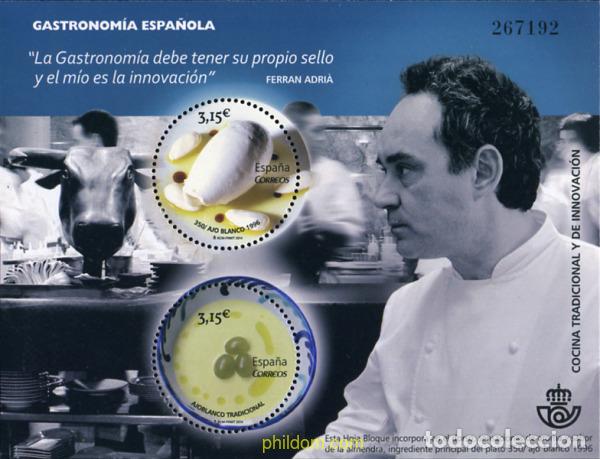 Sellos: 317920 MNH ESPA&Ntilde;A 2014 GASTRONOM&Iacute;A.COCINA TRADICIONAL Y DE INNOVACI&Oacute;N