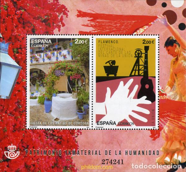 Sellos: 317975 MNH ESPA&Ntilde;A 2014 PATRIMONIO INMATERIAL DE LA HUMANIDAD