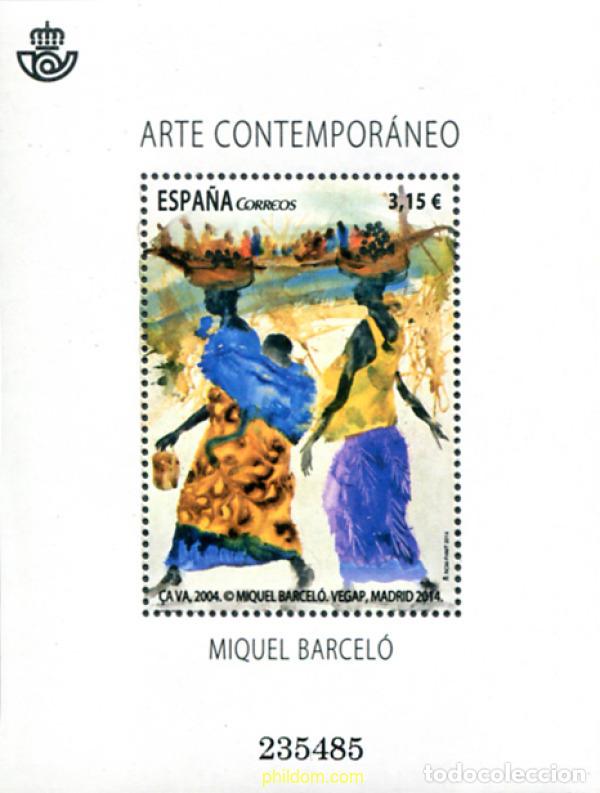 Sellos: 322528 MNH ESPA&Ntilde;A 2014 ARTE CONTEPORANEO - MIQUEL BARCELO