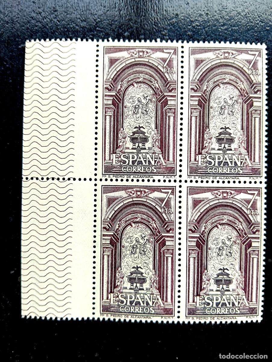 Sellos: ESPA&Ntilde;A 1976 - Edifil 2376 - Monasterio San Pedro Alcantara - BLOQUE DE 4