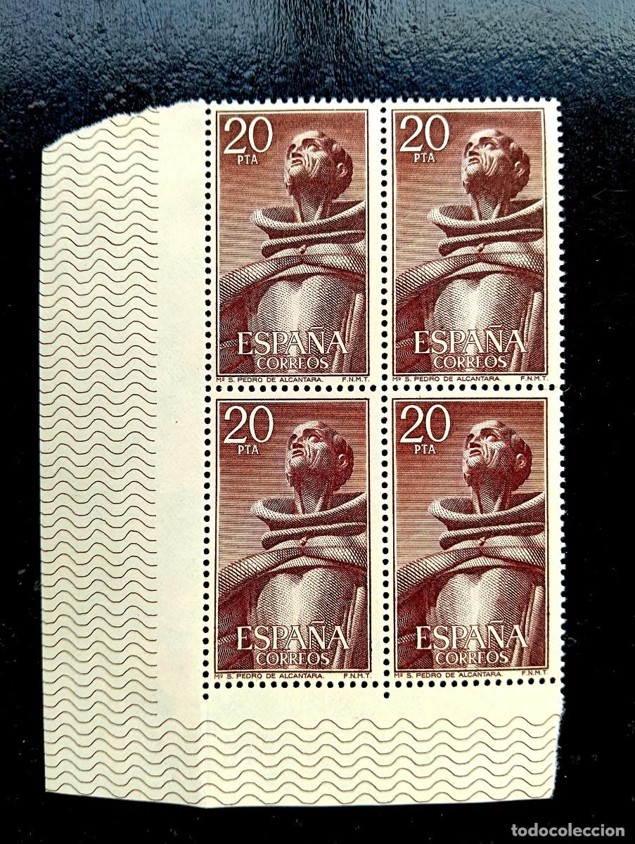 Sellos: ESPA&Ntilde;A 1976 - EDIFIL 2377 - SAN PEDRO DE ALCANTARA - BLOQUE DE 4