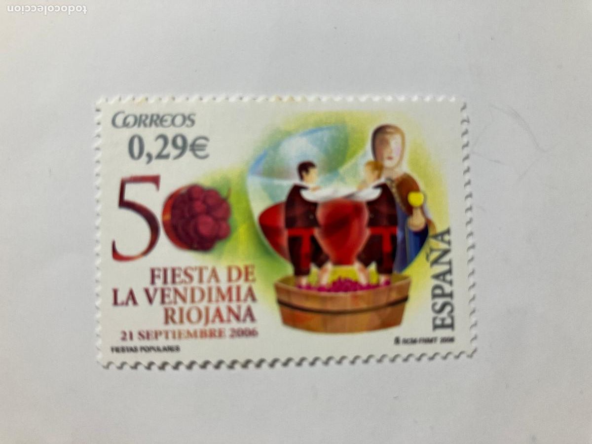 Sellos: Sello. Vino. Fiesta de la vendimia riojana